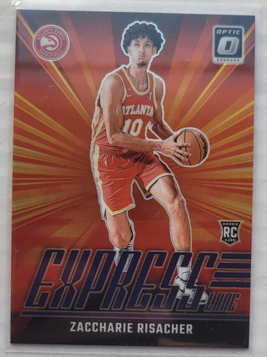 Zaccharie Risacher - 2024-25 Donruss Optic Express Lane Purple #23