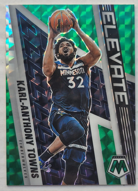 Karl-Anthony Towns - 2021-22 Panini Mosaic Elevate Mosaic Green #18