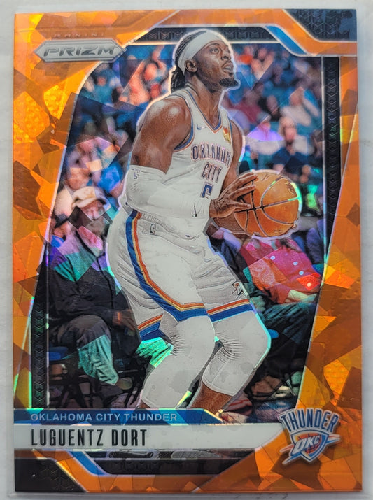 Luguentz Dort - 2024-25 Panini Prizm Prizms Orange Ice #119