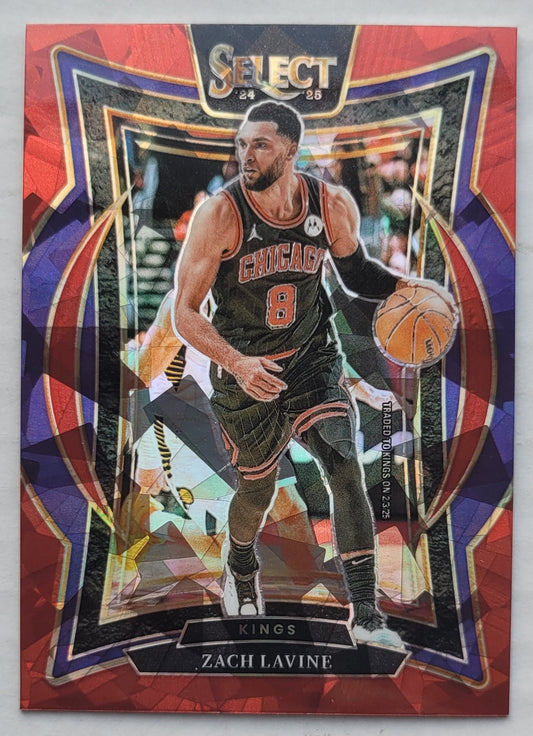 Zach LaVine - 2024-25 Select Red Cracked Ice Prizms #10