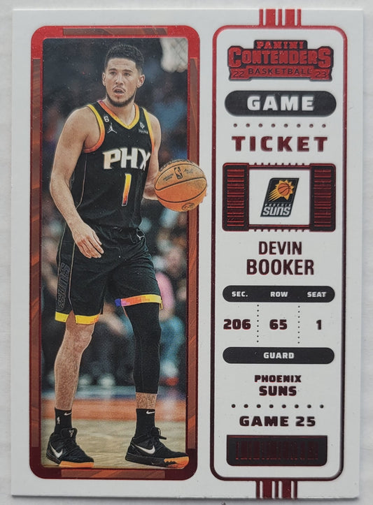 Devin Booker - 2022-23 Panini Contenders Game Ticket Red #67