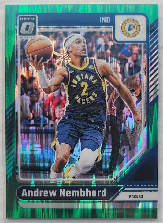 Andrew Nembhard - 2024-25 Donruss Optic Green Shock #25 - 117/149
