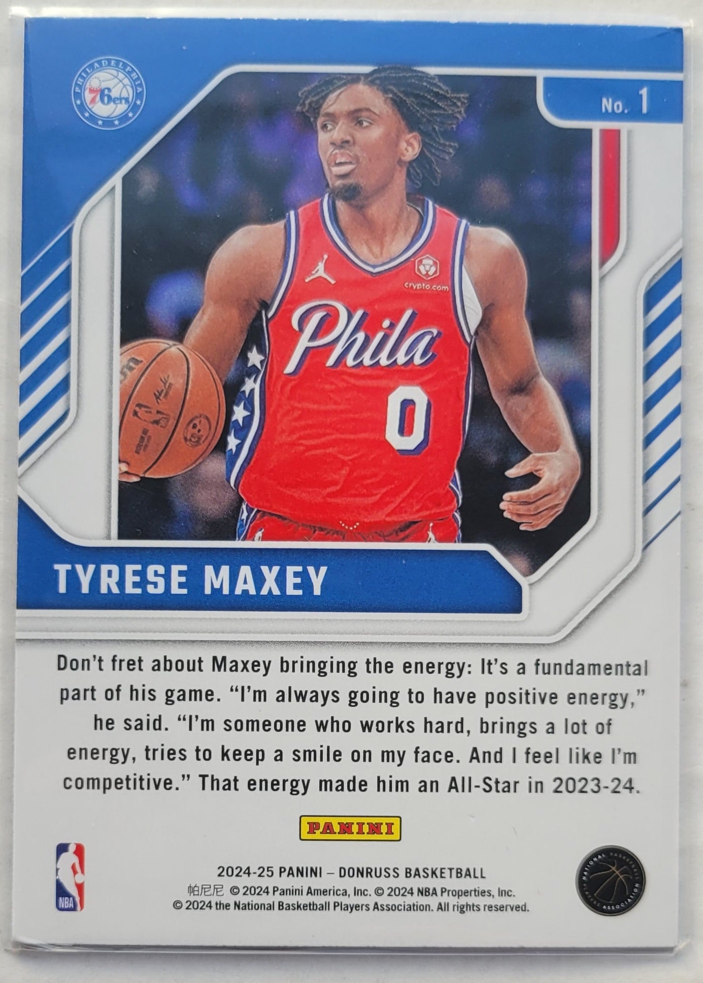 Tyrese Maxey - 2024-25 Donruss Franchise Features #1