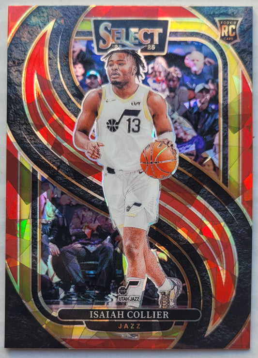 Isaiah Collier - 2024-25 Select Red Cracked Ice Prizms #178 RC