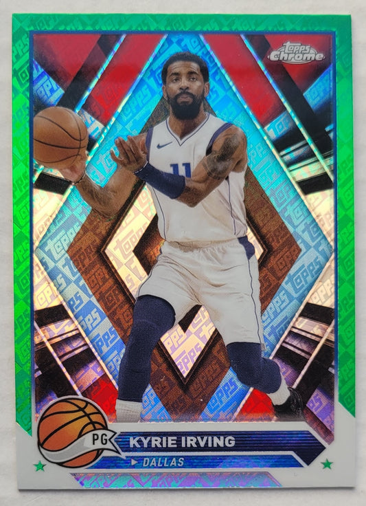 Kyrie Irving - 2023-24 Topps Chrome Green Topps Refractors #3