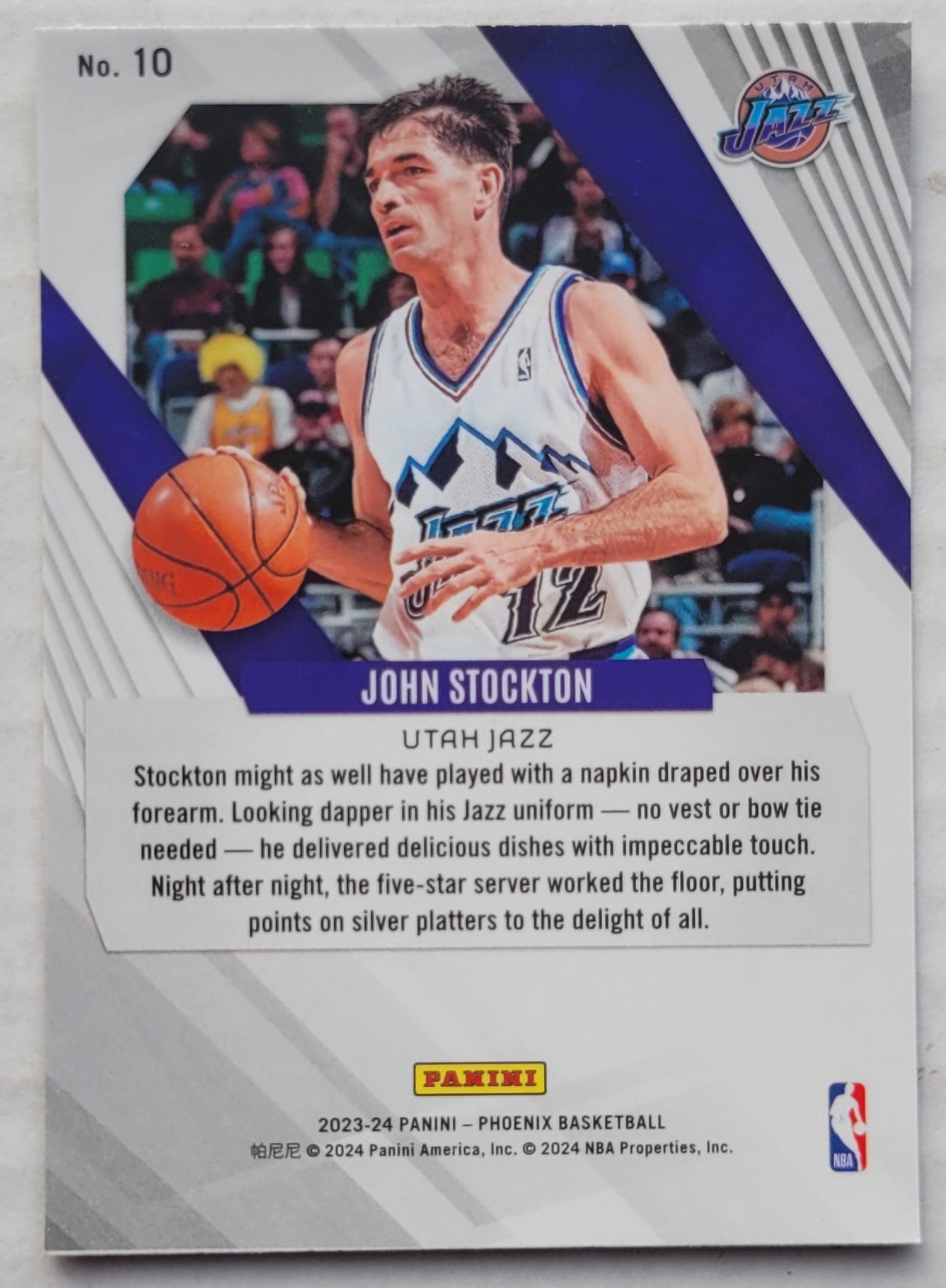 John Stockton - 2023-24 Panini Phoenix Blue Ice #10
