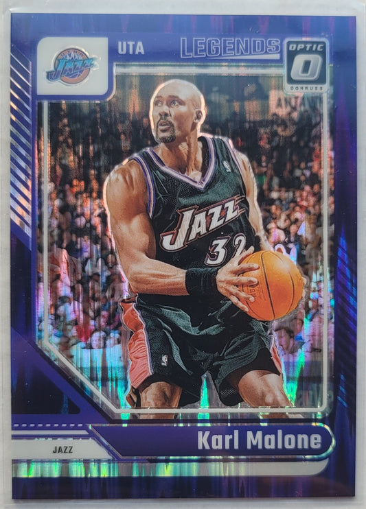 Karl Malone - 2024-25 Donruss Optic Purple Shock #229 LGD