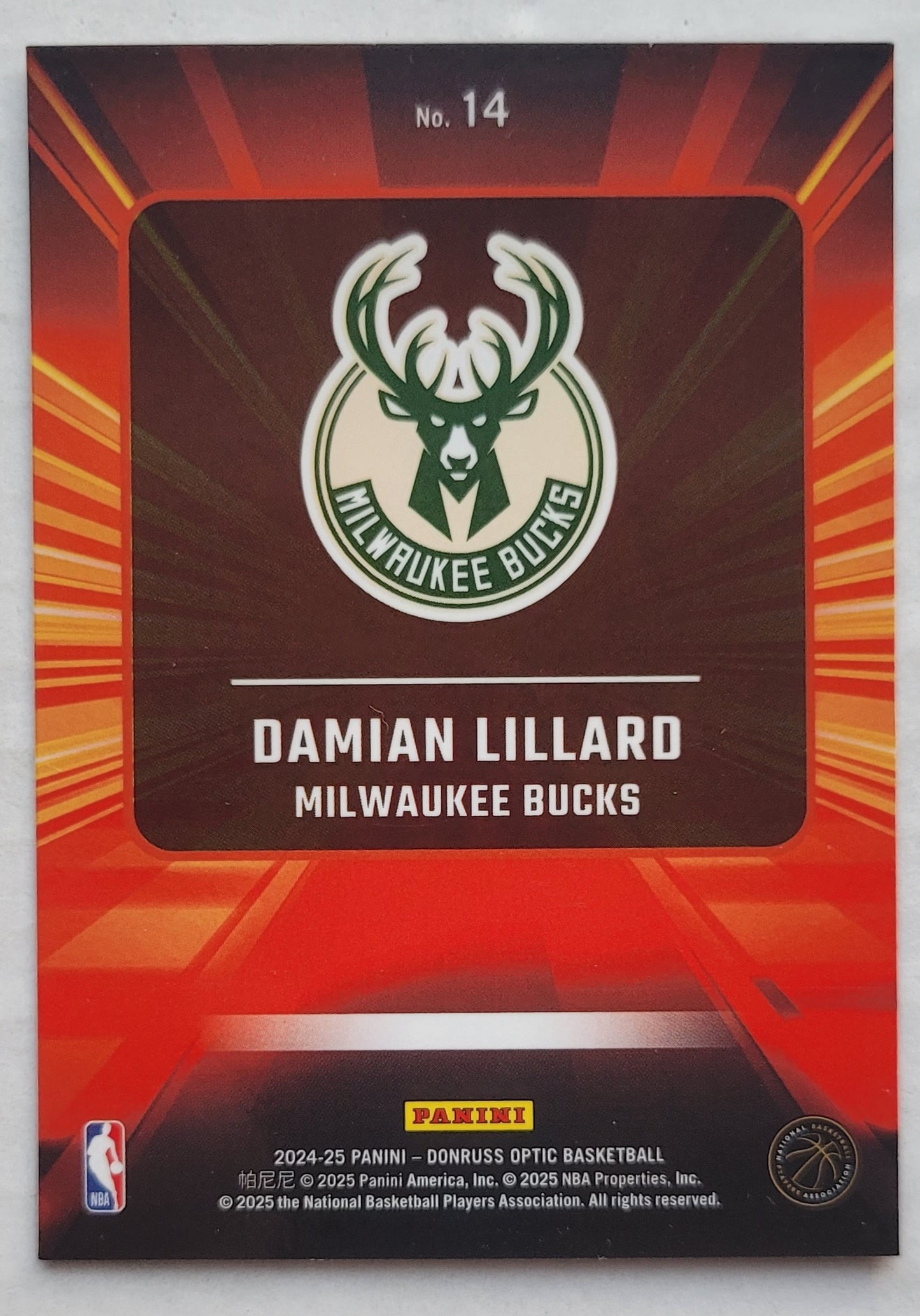 Damian Lillard - 2024-25 Donruss Optic Express Lane #14