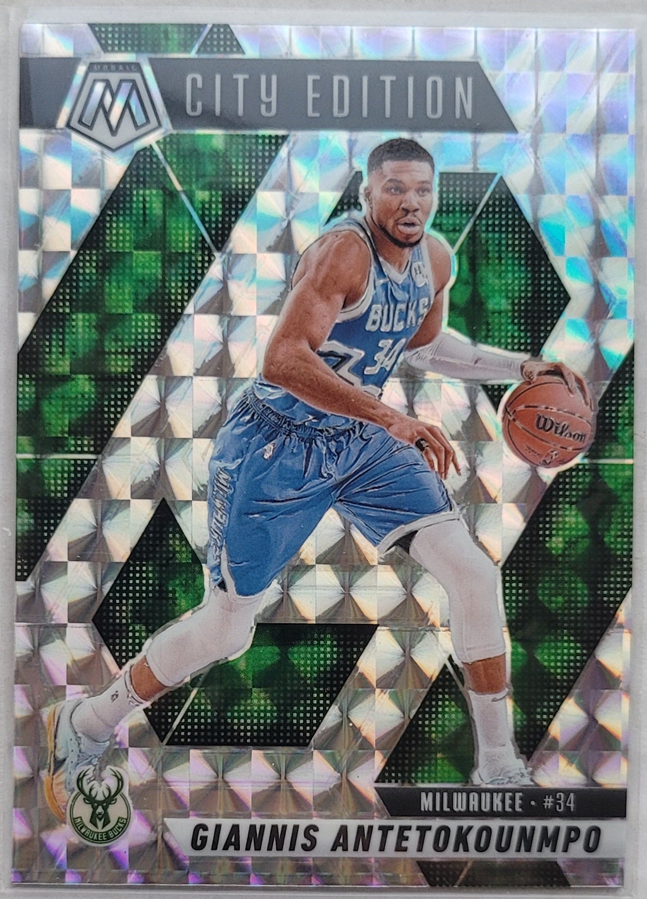 Giannis Antetokounmpo - 2024-25 Panini Mosaic Mosaic #282 City Edition