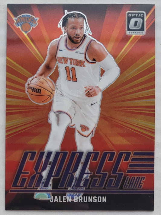 Jalen Brunson - 2024-25 Donruss Optic Express Lane Purple #21