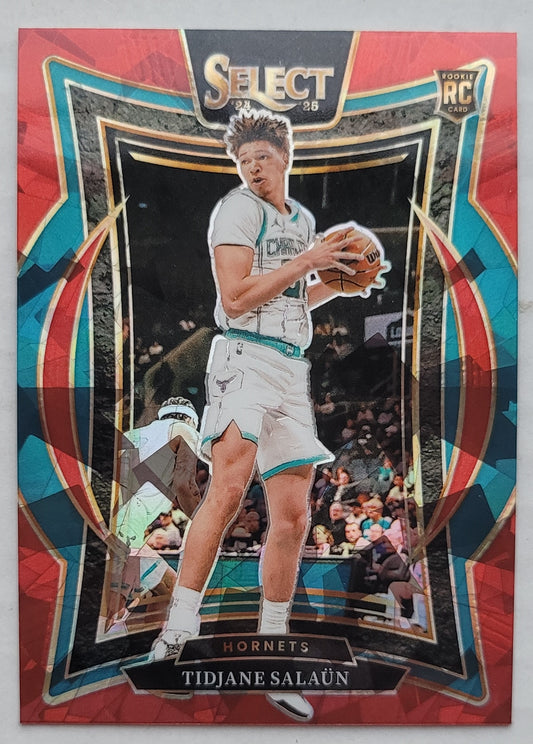 Tidjane Salaun - 2024-25 Select Red Cracked Ice Prizms #95 RC