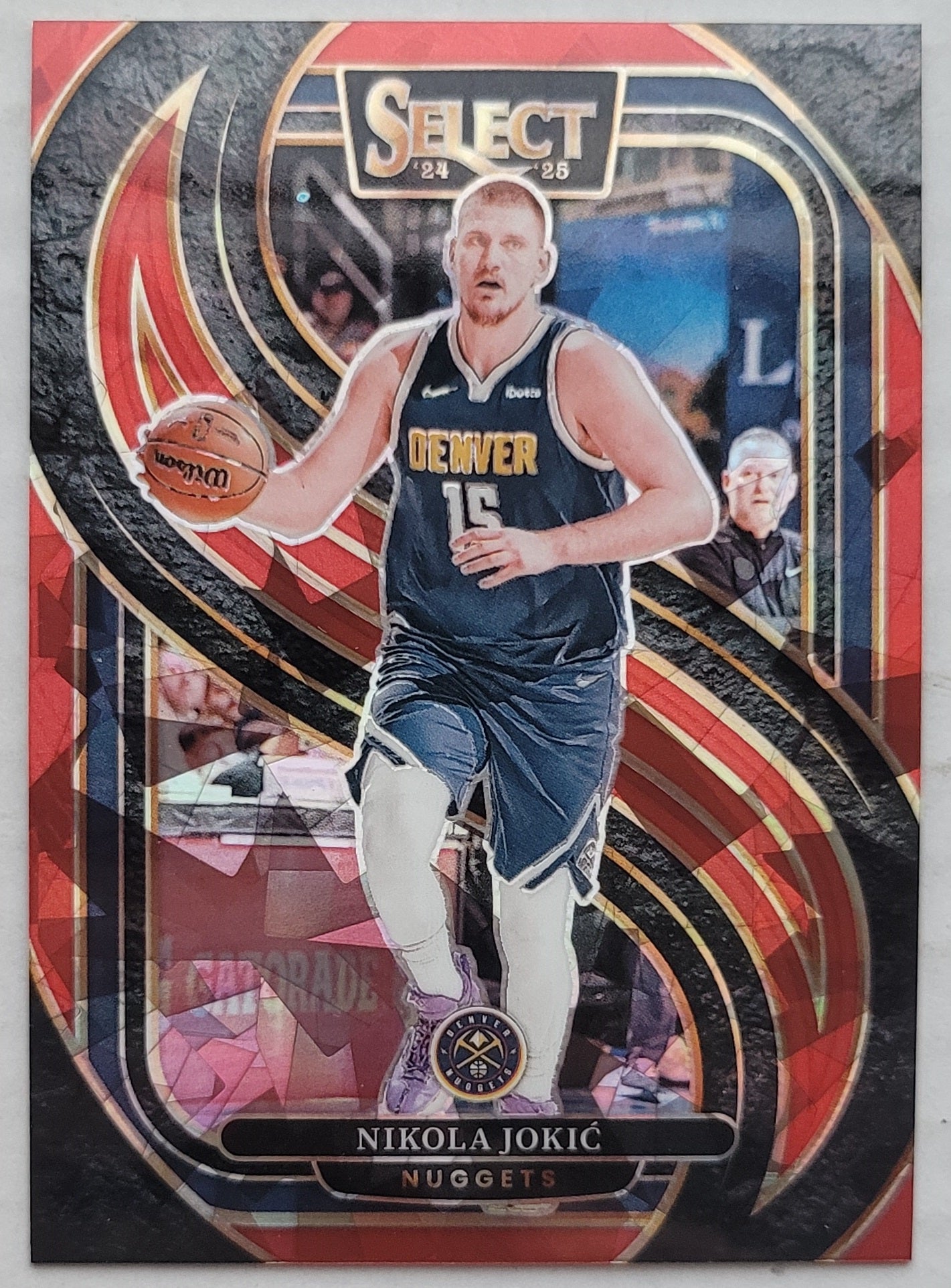Nikola Jokic - 2024-25 Select Red Cracked Ice Prizms #140