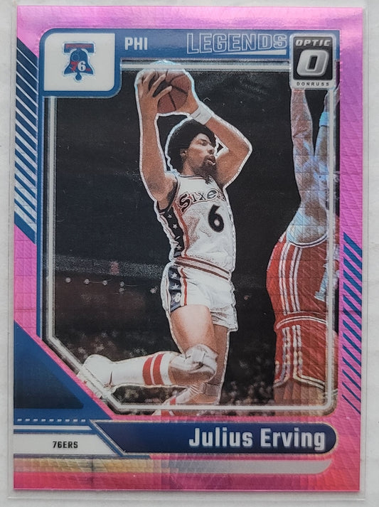Julius Erving - 2024-25 Donruss Optic Hyper Pink #232 LGD
