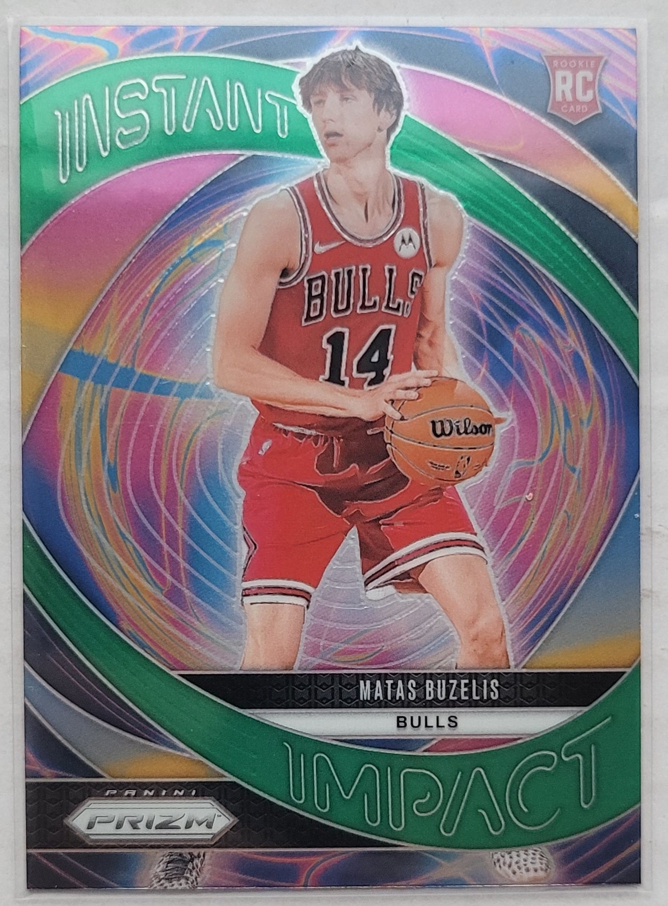 Matas Buzelis - 2024-25 Panini Prizm Instant Impact Prizms Green #14