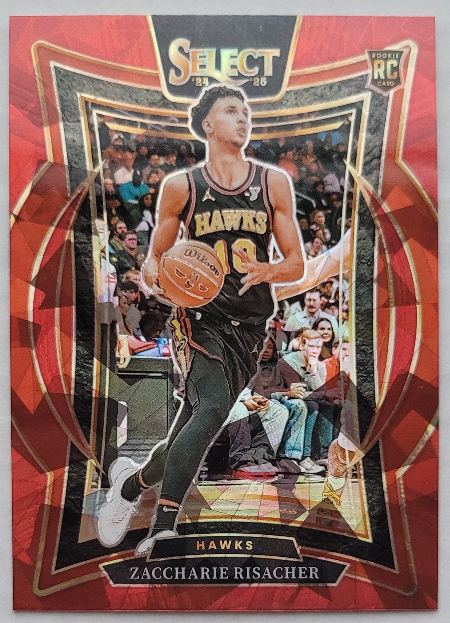 Zaccharie Risacher - 2024-25 Select Red Cracked Ice Prizms #86 RC