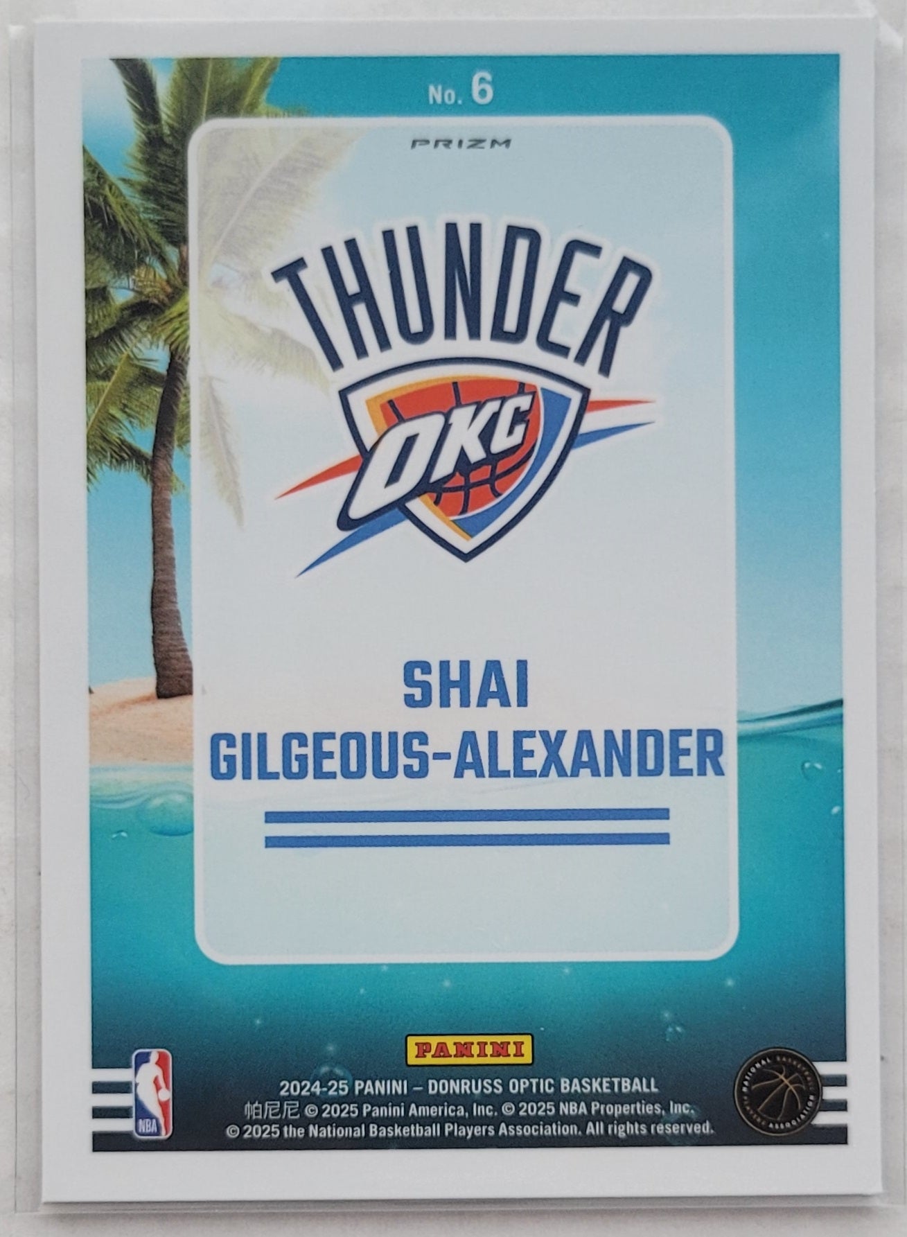 Shai Gilgeous-Alexander - 2024-25 Donruss Optic Splash! Holo #6