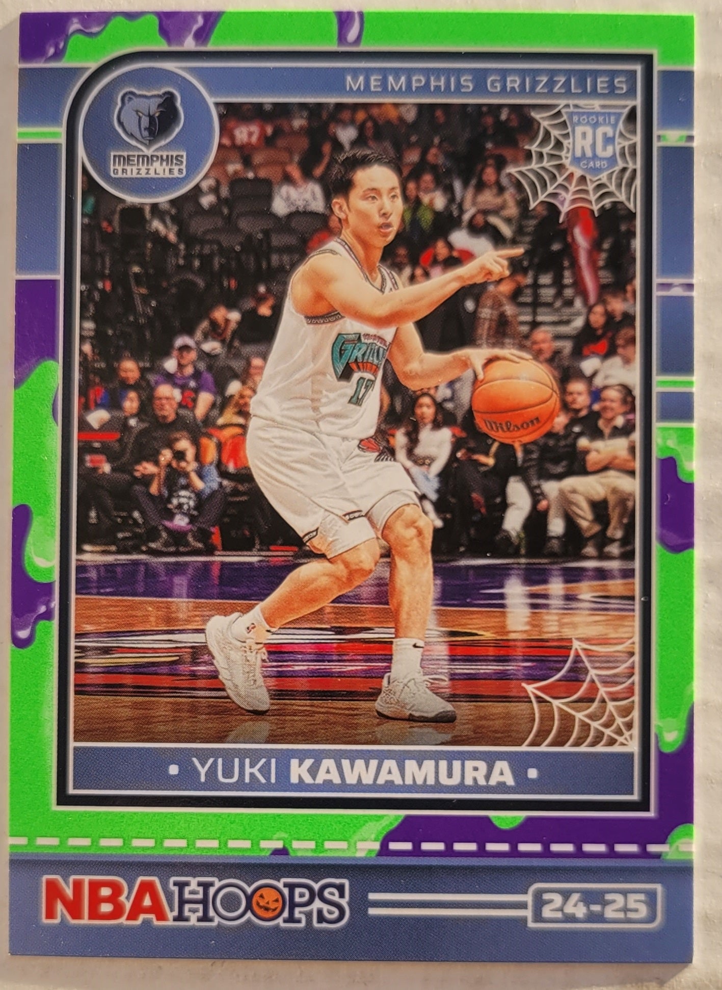 Yuki Kawamura - 2024-25 Hoops Haunted Hoops Slime #275 RC