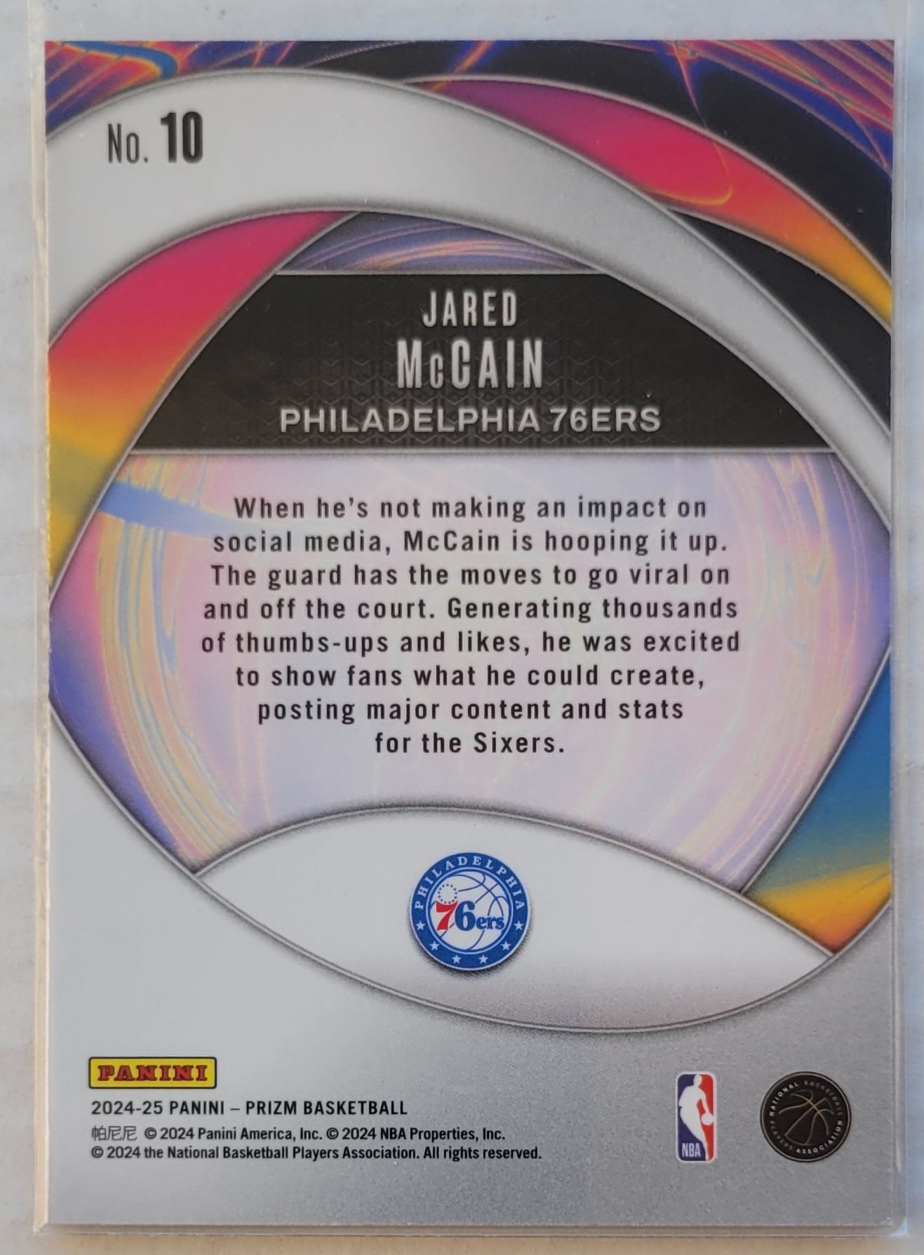Jared McCain - 2024-25 Panini Prizm Instant Impact #10