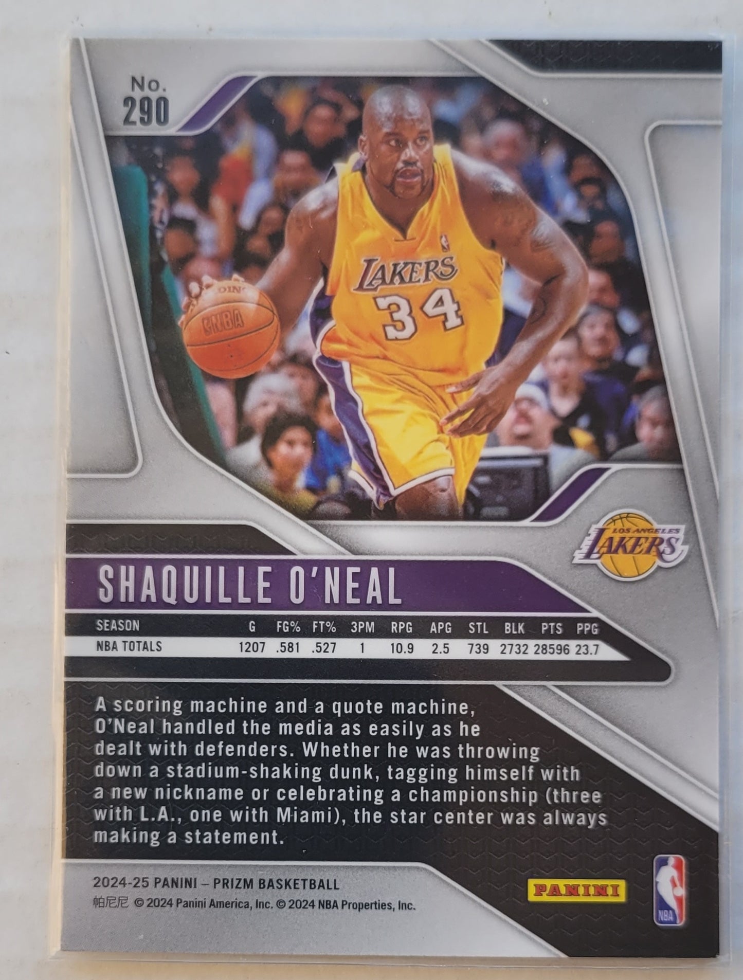Shaquille O'Neal - 2024-25 Panini Prizm #290