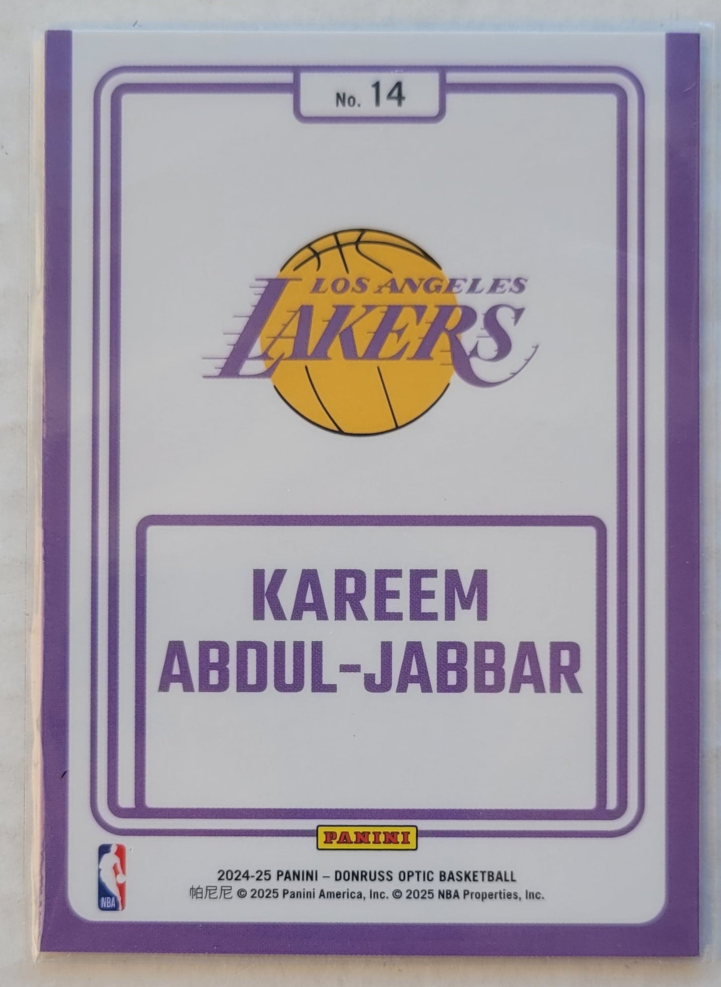 Kareem Abdul-Jabbar - 2024-25 Donruss Optic Winner Stays #14