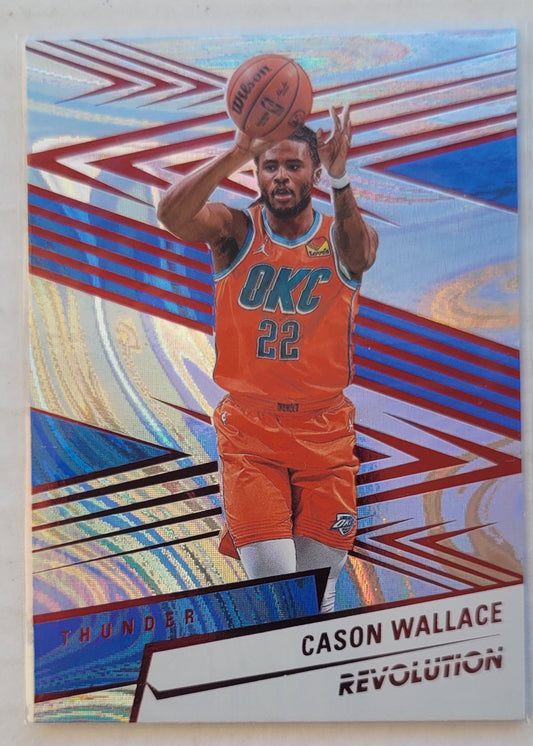 Cason Wallace - 2024-25 Panini Revolution Red Swirl #75