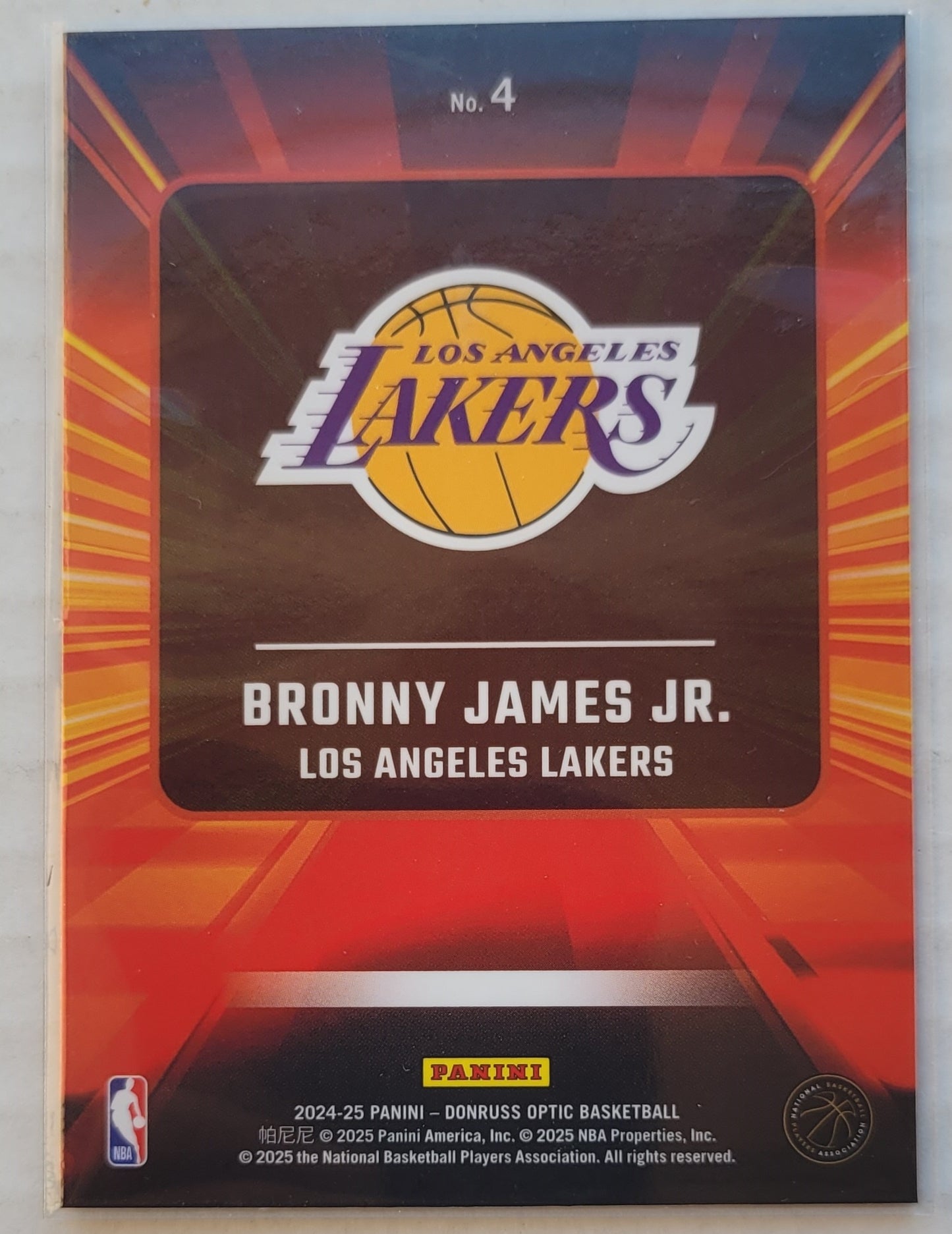 Bronny James Jr. - 2024-25 Donruss Optic Express Lane #4