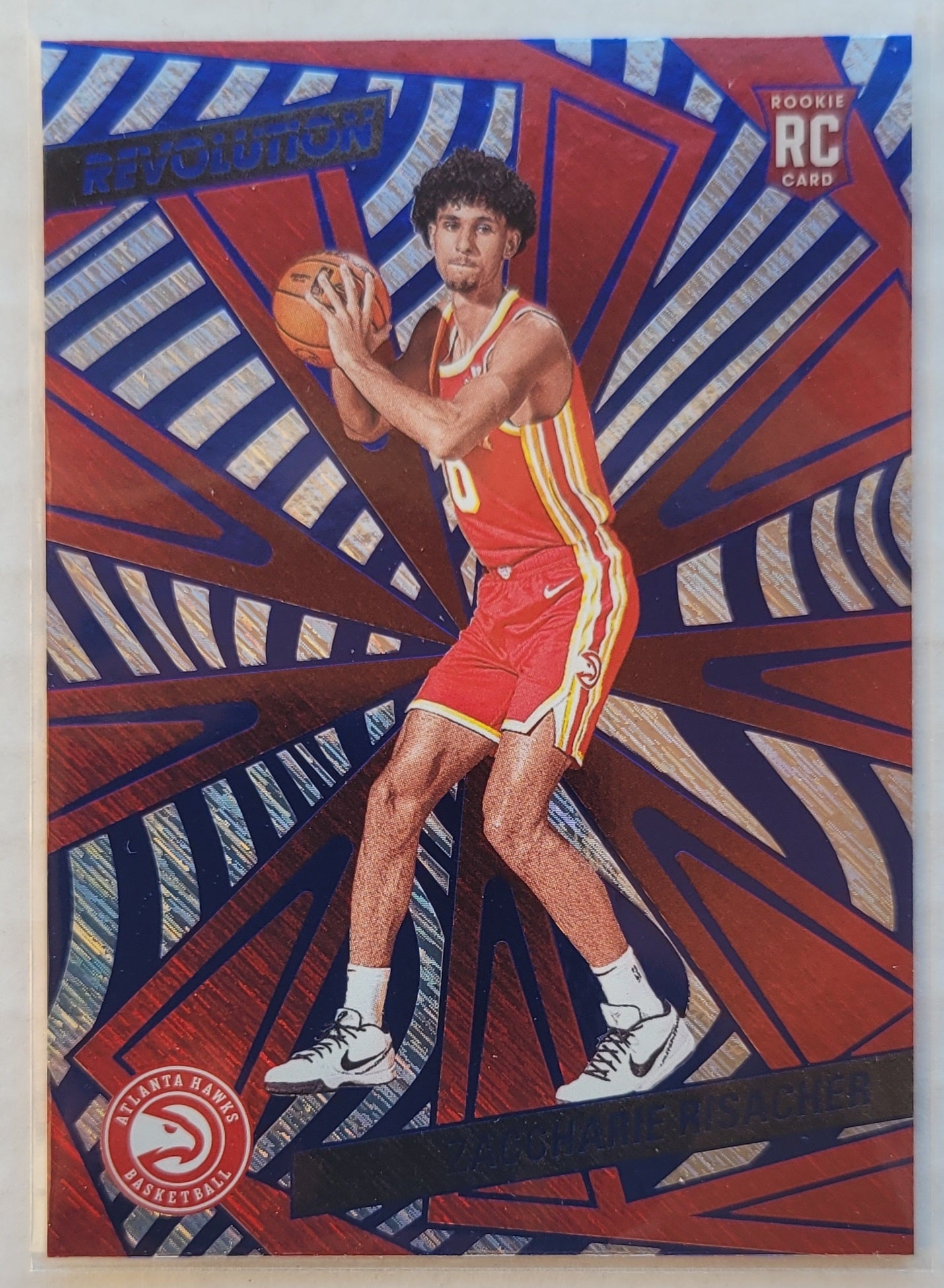 Zaccharie Risacher - 2024-25 Panini Revolution Blue Storm #104 RC