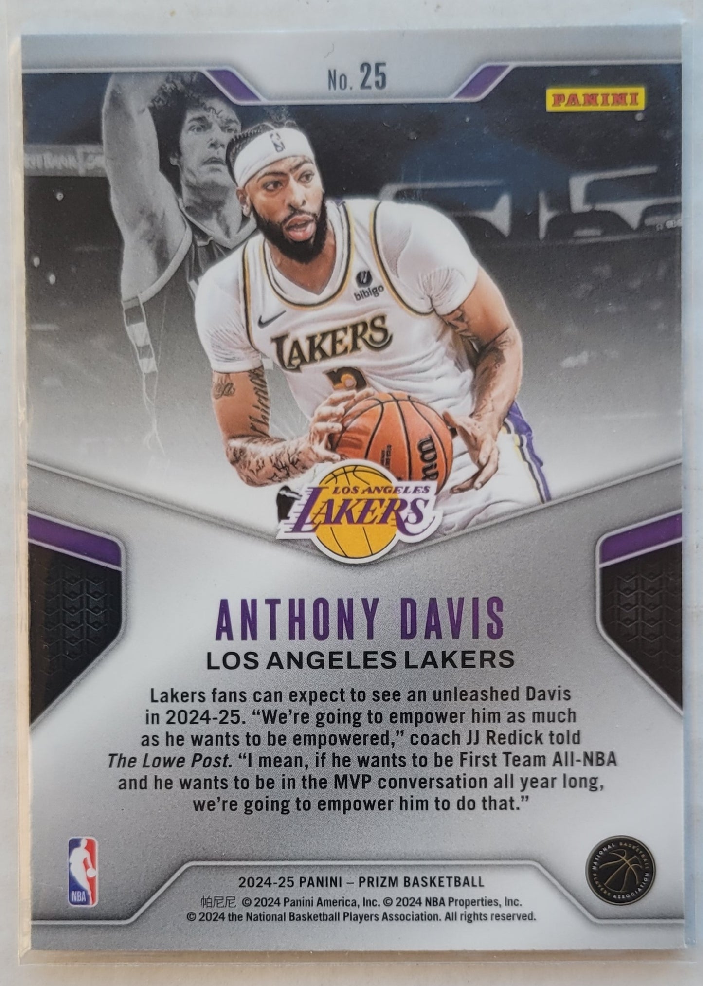 Anthony Davis - 2024-25 Panini Prizm Dominance #25
