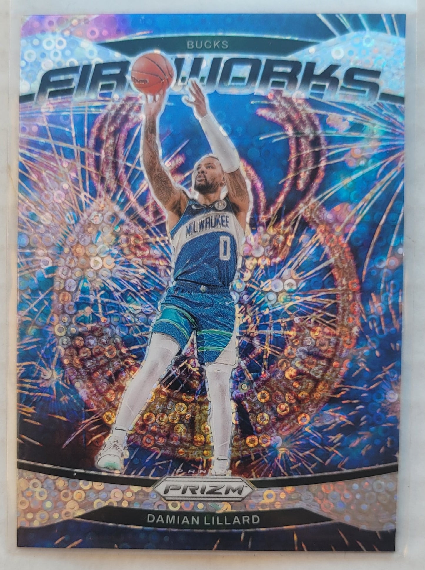 Damian Lillard - 2024-25 Panini Prizm Fireworks Prizms Fast Break #8