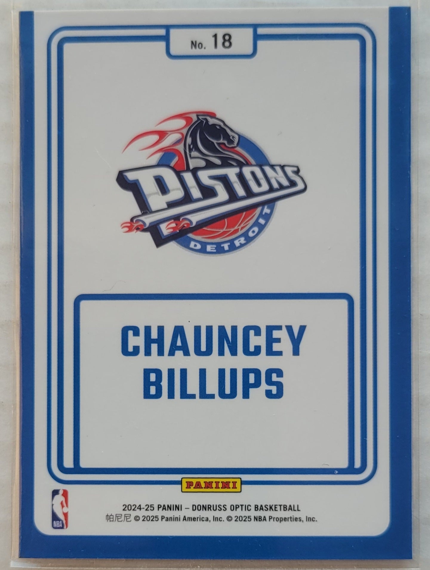 Chauncey Billups - 2024-25 Donruss Optic Winner Stays #18