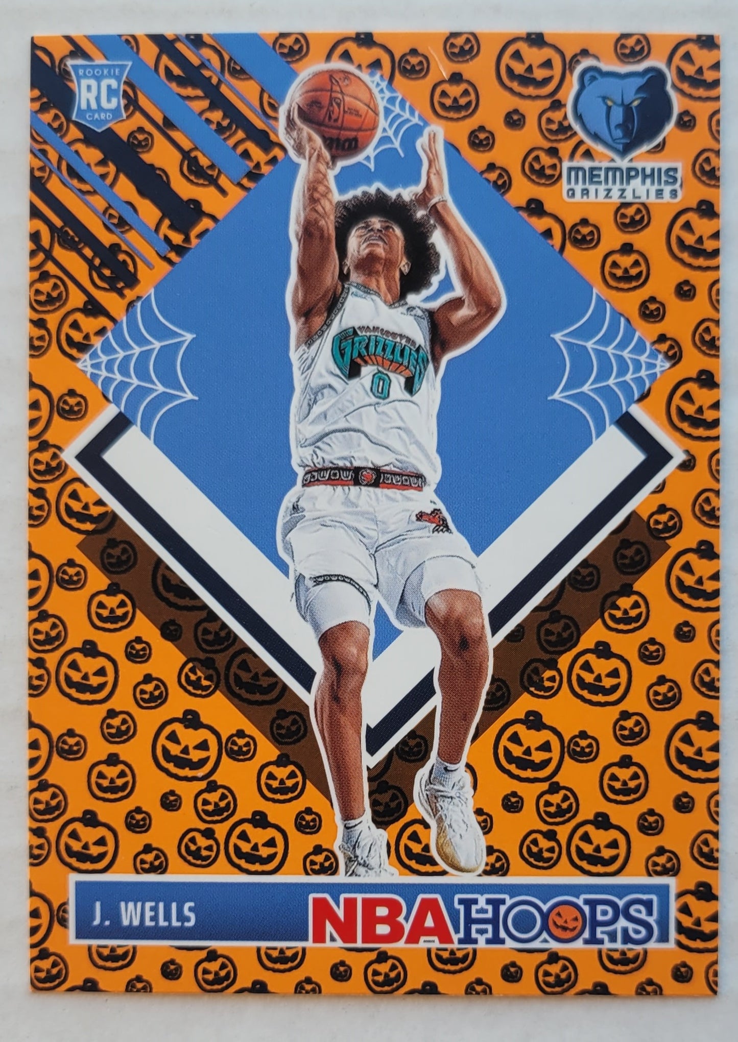 Jaylen Wells - 2024-25 Hoops Haunted Hoops Orange #298 RC
