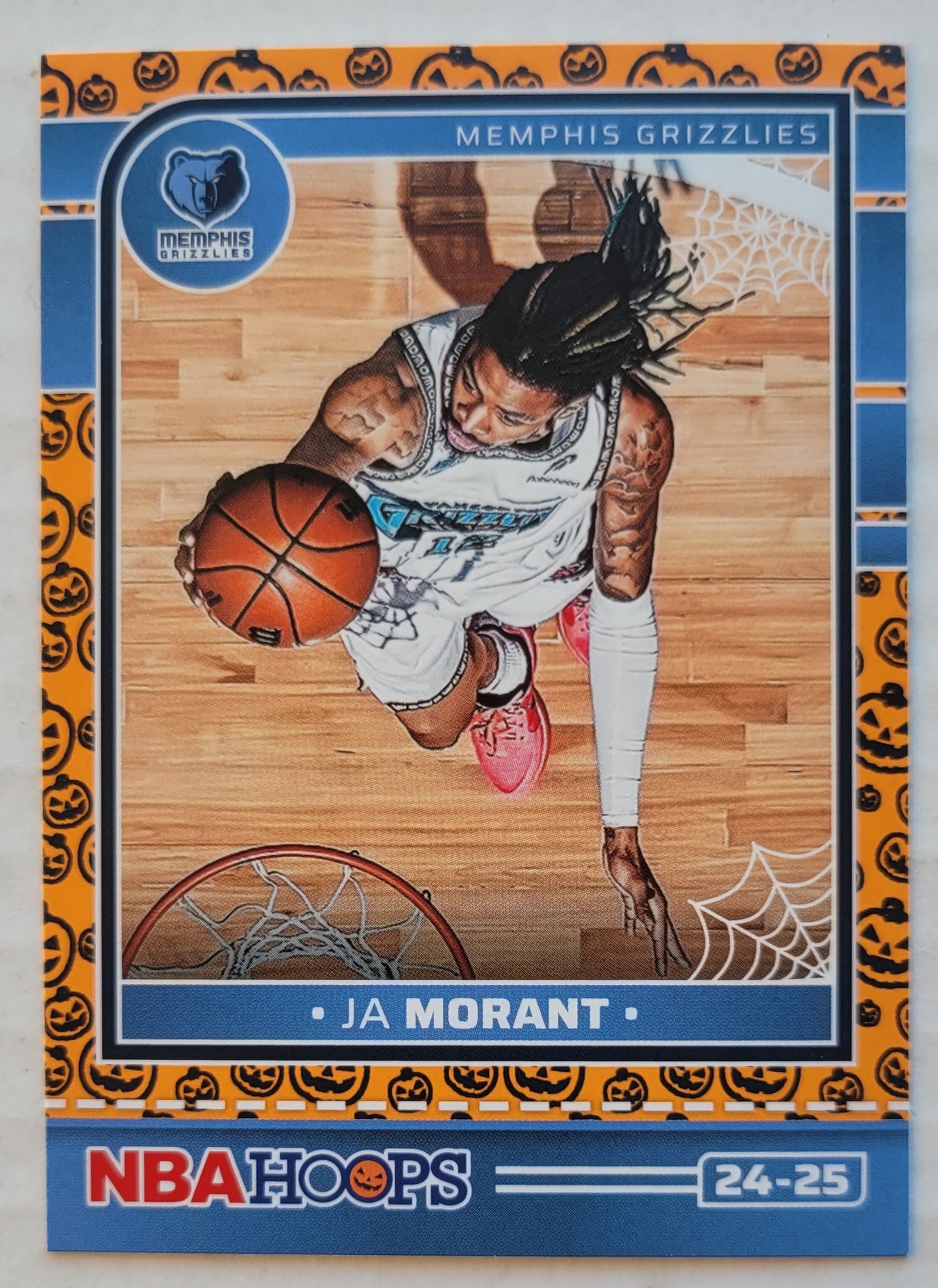 Ja Morant - 2024-25 Hoops Haunted Hoops Orange #3