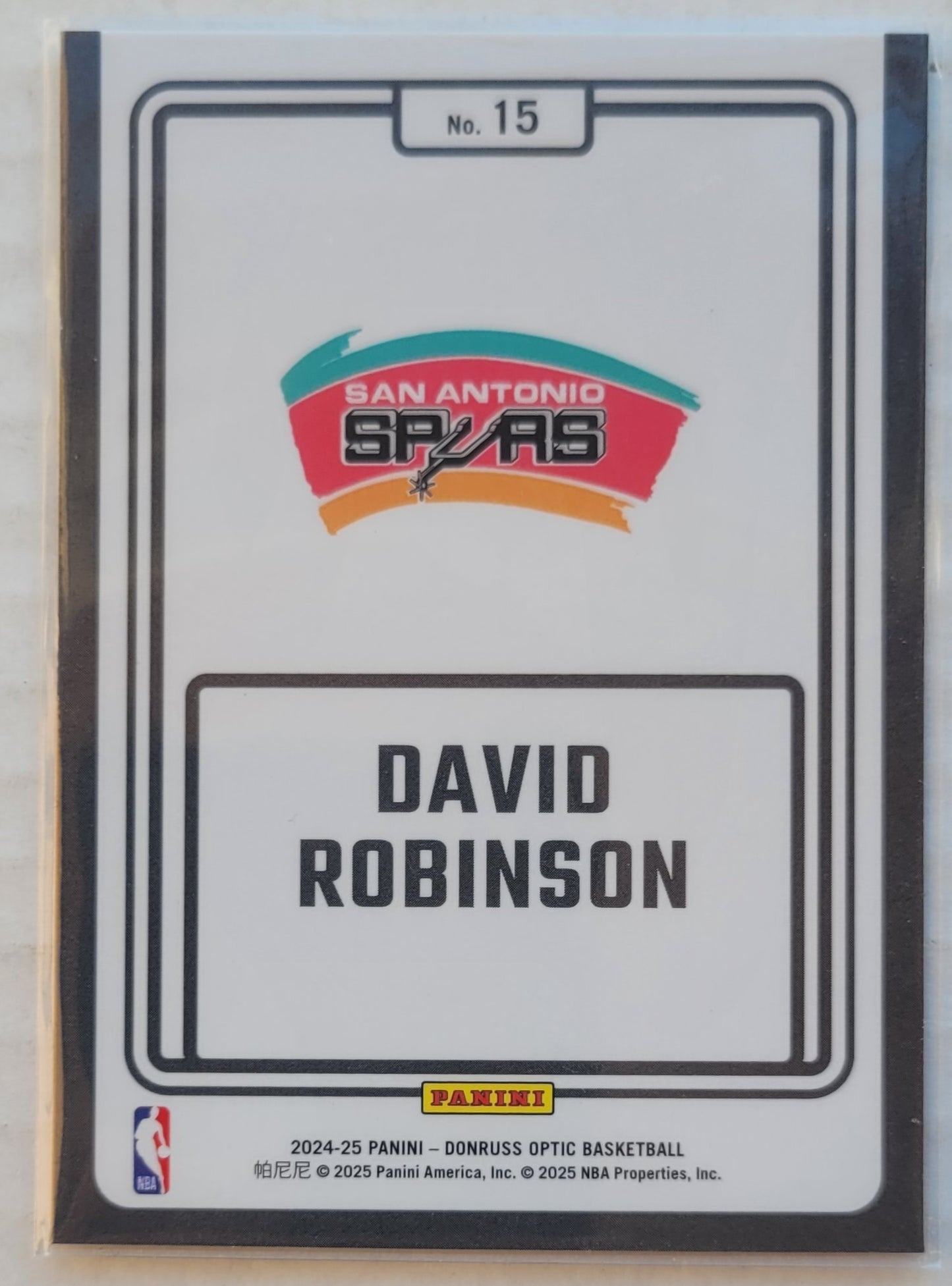 David Robinson - 2024-25 Donruss Optic Winner Stays #15