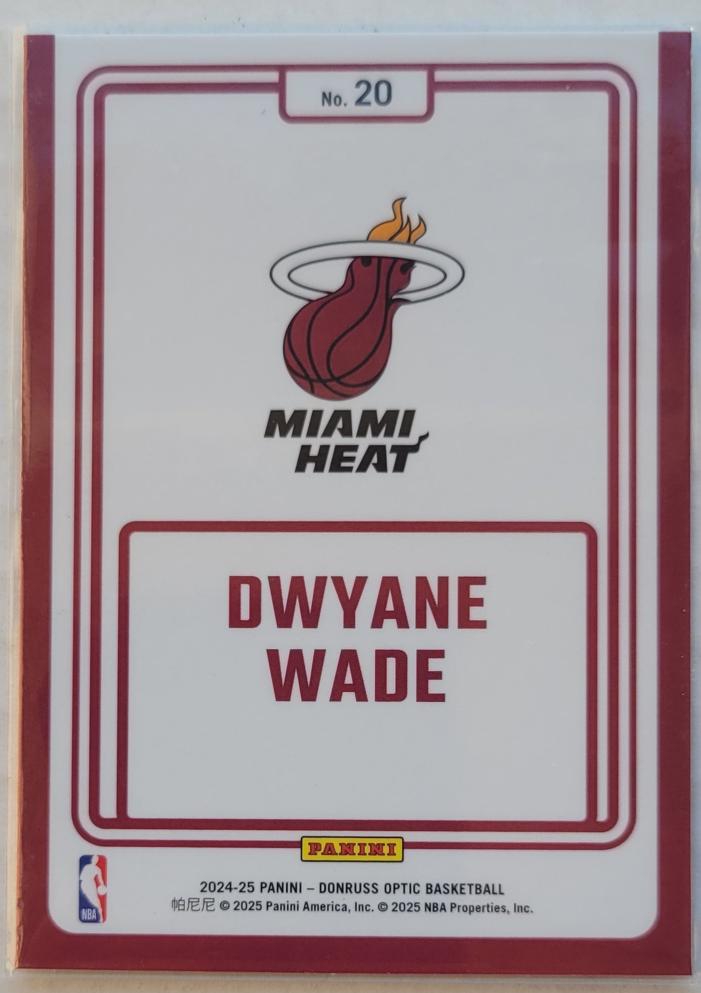 Dwyane Wade - 2024-25 Donruss Optic Winner Stays #20