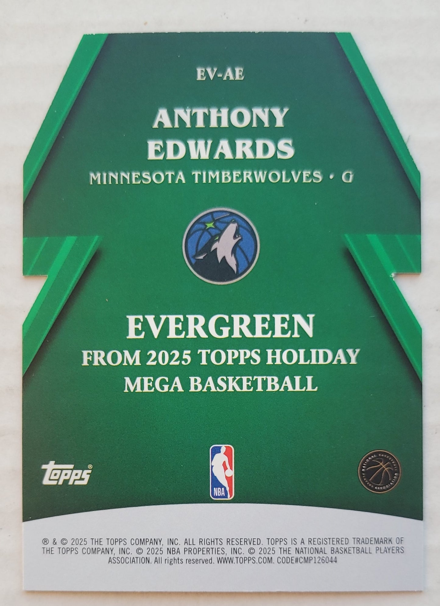 Anthony Edwards - 2025-26 Topps Holiday Evergreen #EVAE