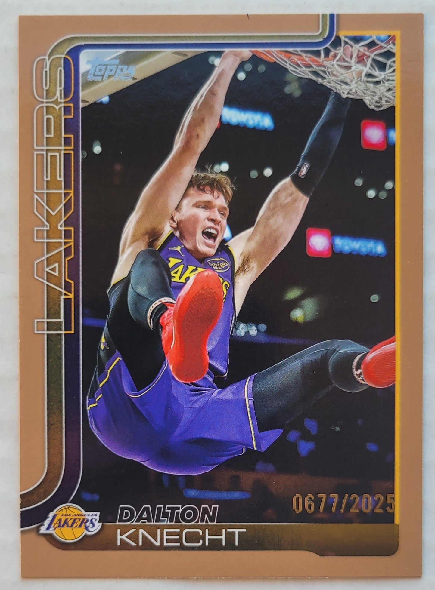 Dalton Knecht - 2025-26 Topps Gold #153 - 0677/2025