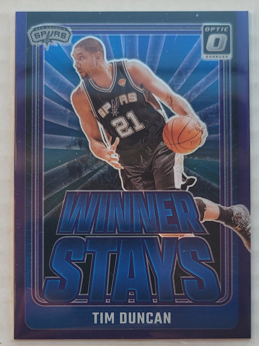 Tim Duncan - 2024-25 Donruss Optic Winner Stays Purple #12