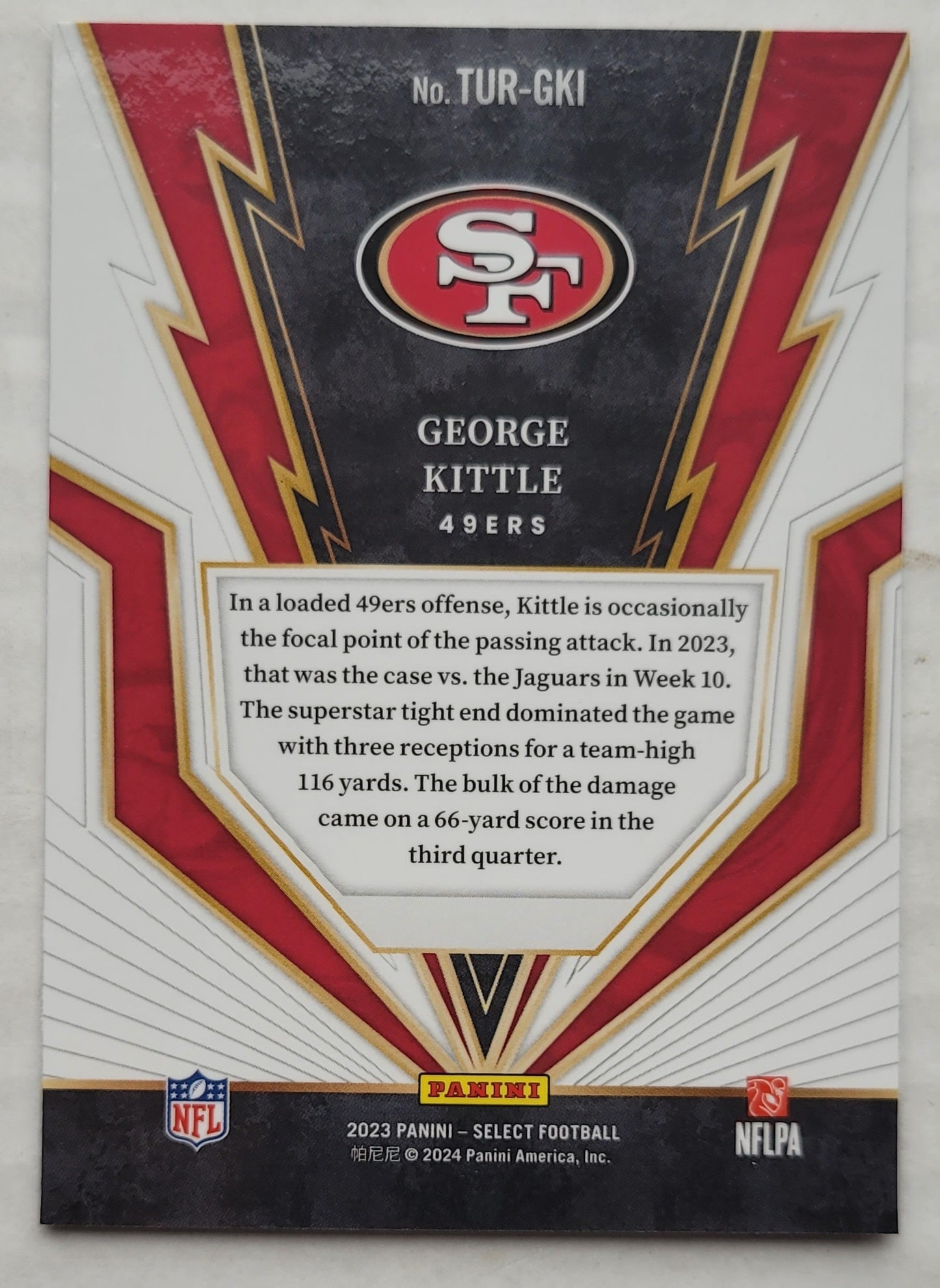 George Kittle - 2023 Select Turbocharged #25