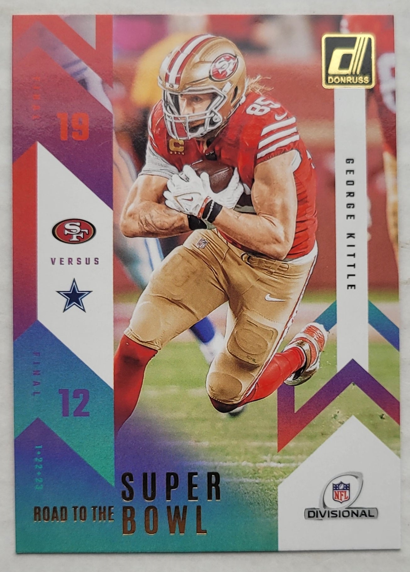 George Kittle - 2023 Donruss Road to the Super Bowl Divisional Round #3