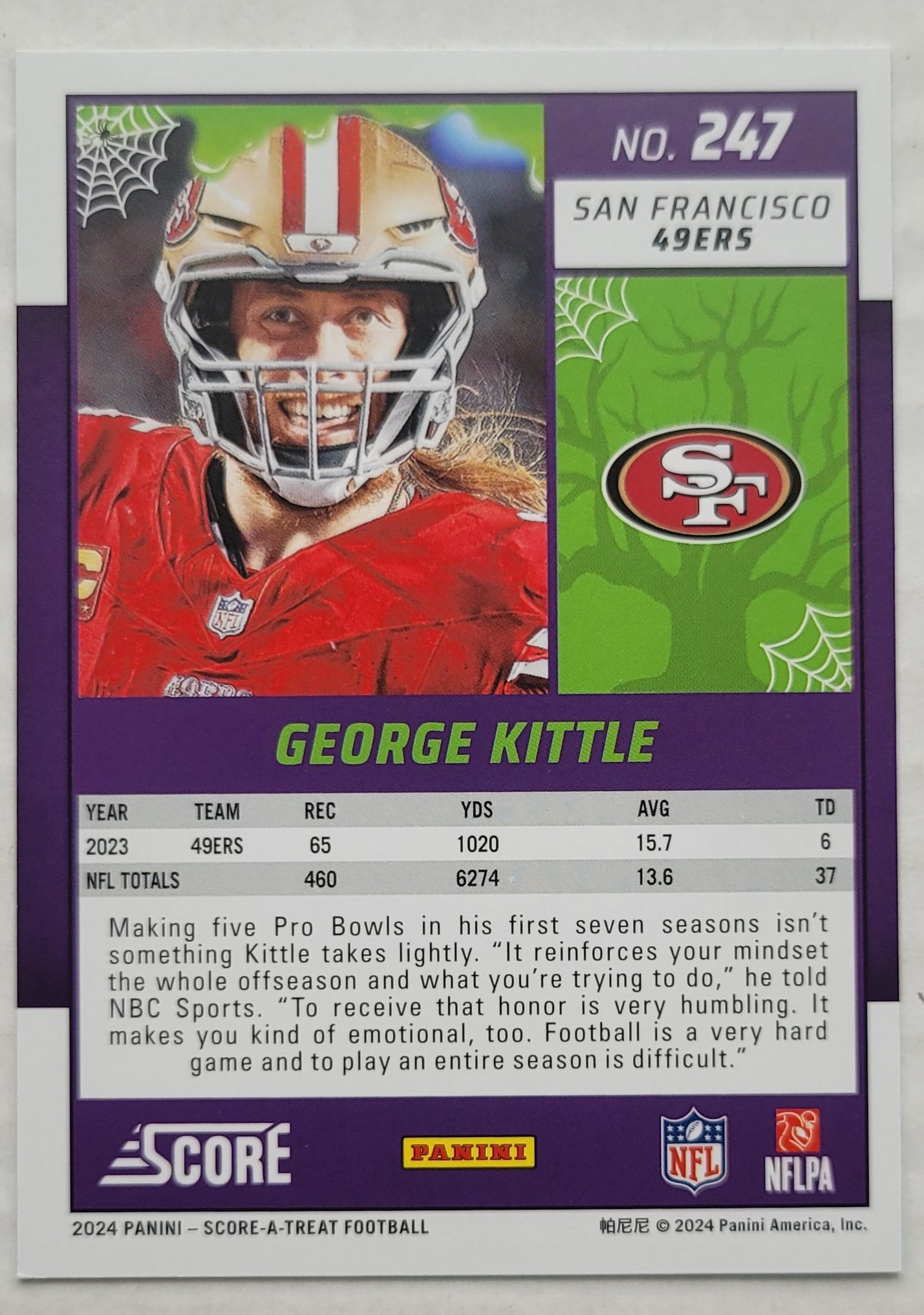 George Kittle - 2024 Score Halloween Bats #247