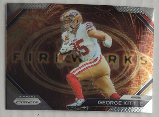 George Kittle - 2023 Panini Prizm Fireworks #22