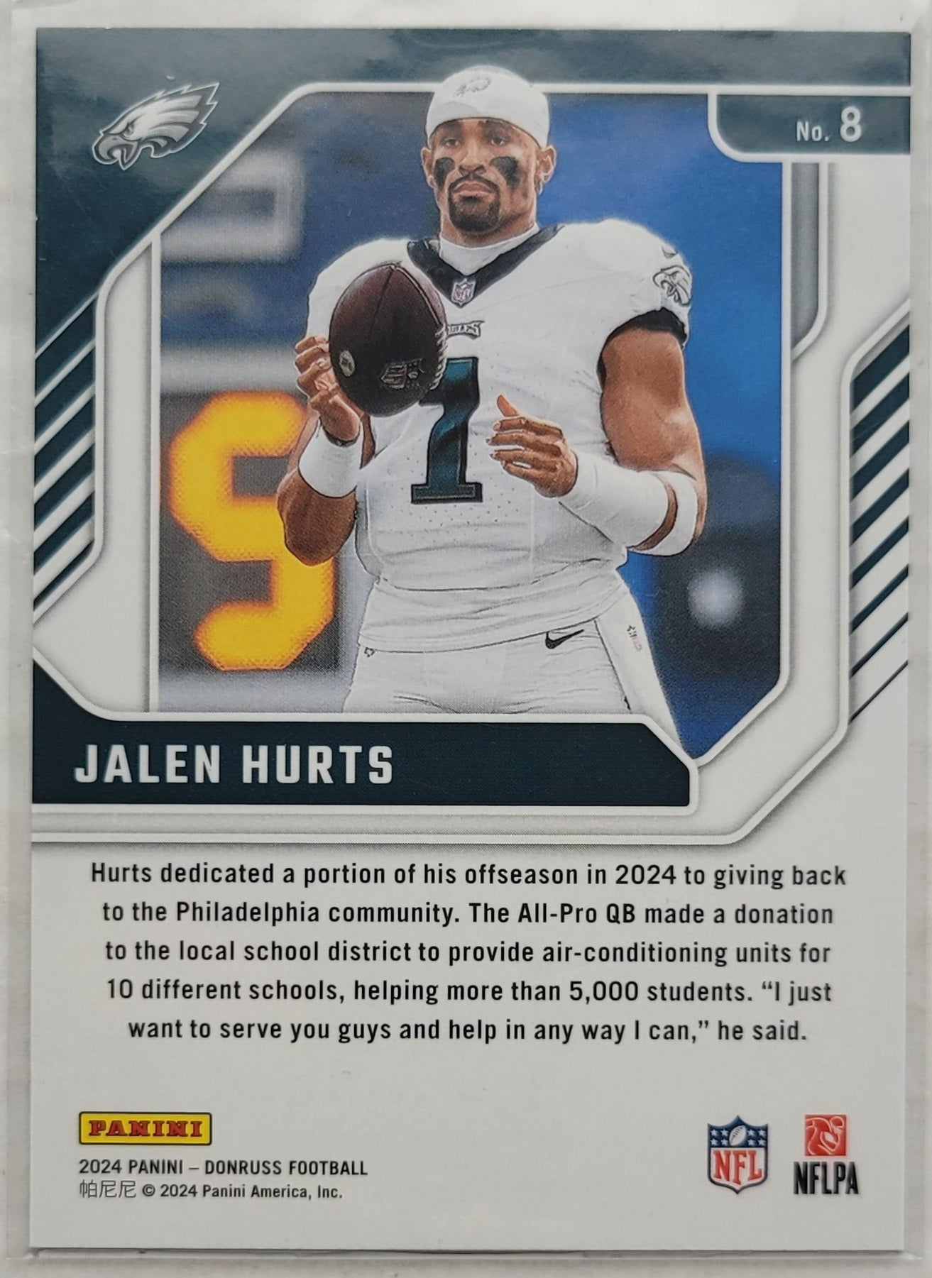 Jalen Hurts - 2024 Donruss The Elite Series #8