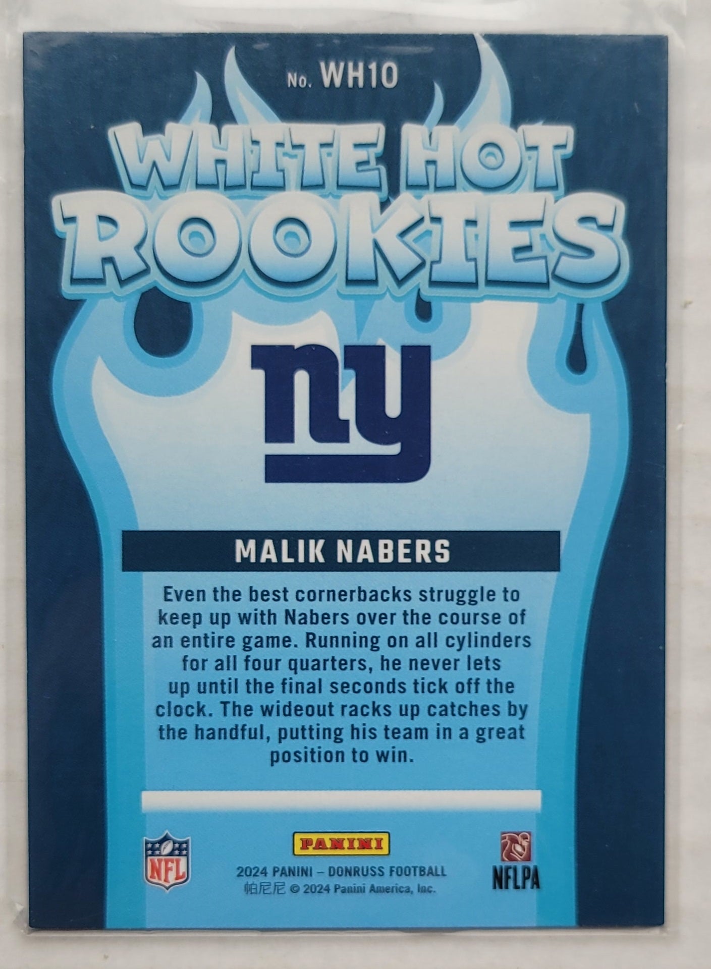 Malik Nabers - 2024 Donruss White Hot Rookies #10