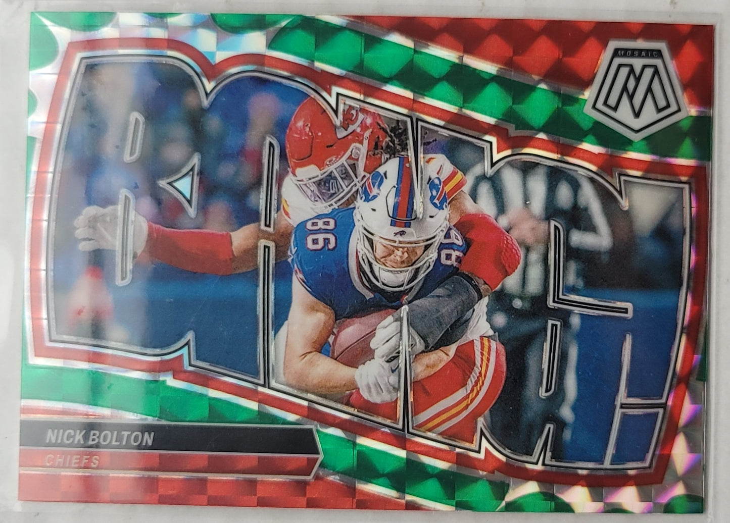 Nick Bolton - 2024 Panini Mosaic Bang! Mosaic Green #10