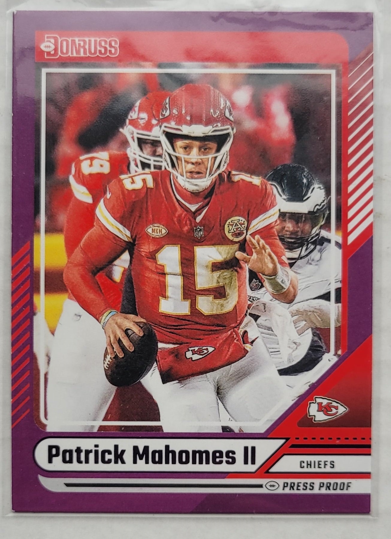 Patrick Mahomes II - 2024 Donruss Press Proof Purple #100
