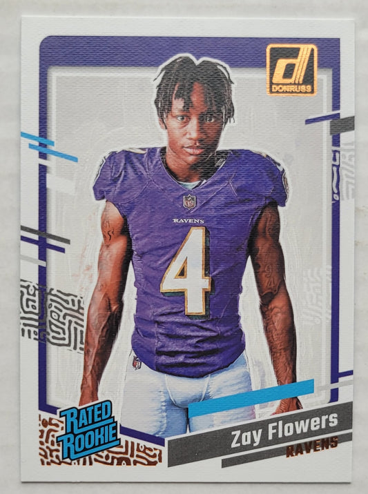 Zay Flowers - 2023 Donruss Rated Rookies Portrait #9