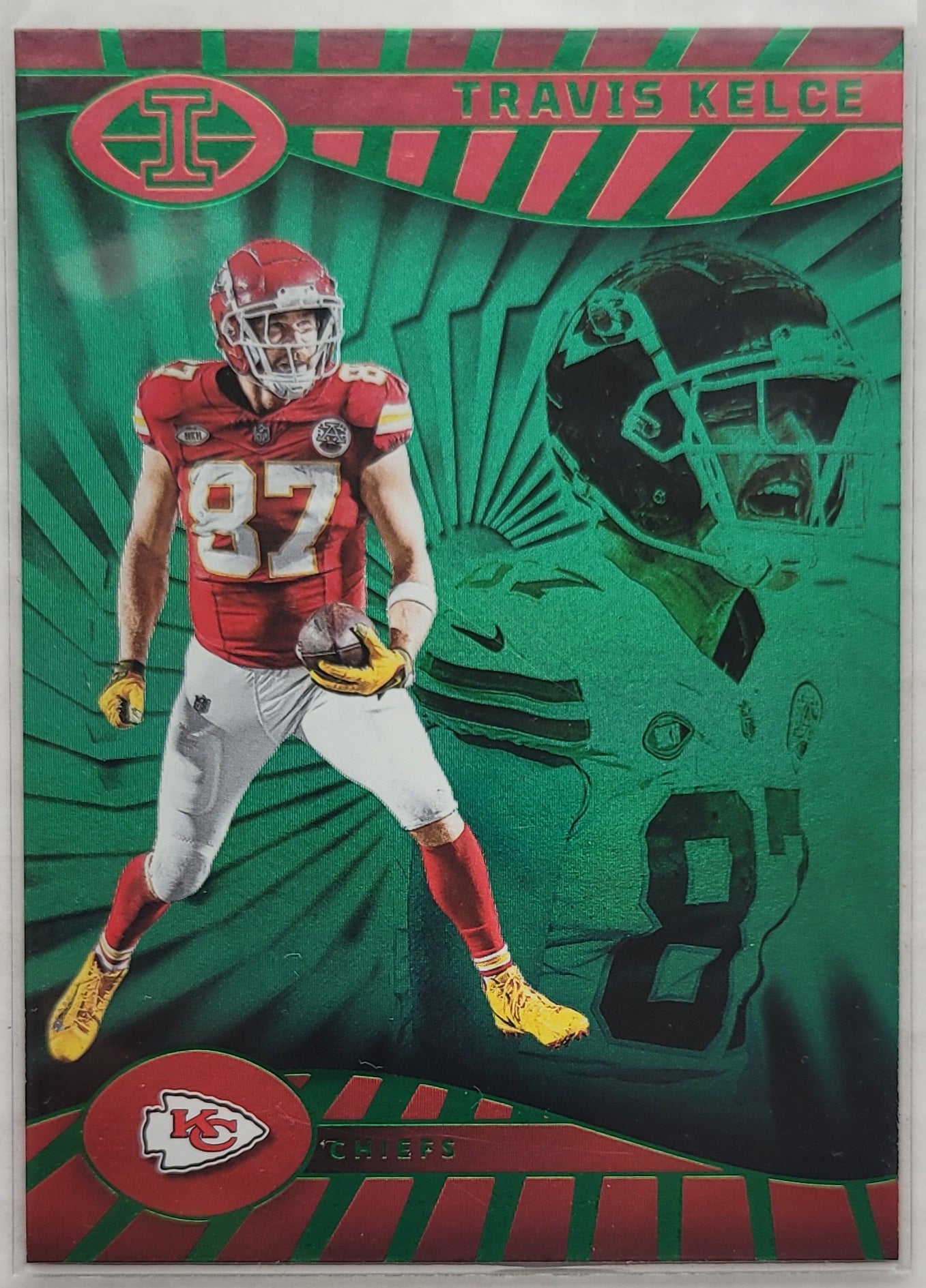 Travis Kelce - 2024 Panini Illusions Trophy Collection Emerald #43