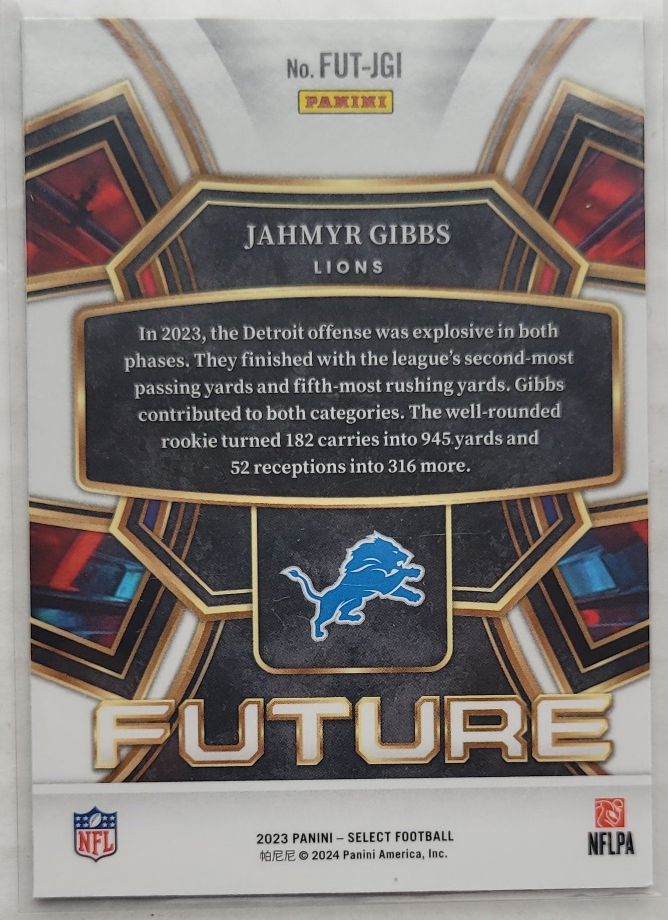 Jahmyr Gibbs - 2023 Select Select Future #14