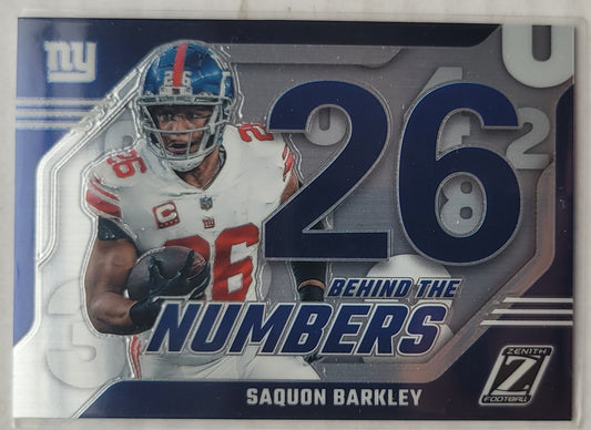 Saquon Barkley - 2023 Zenith Behind the Numbers #26