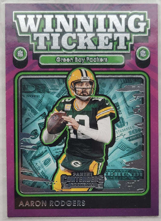 Aaron Rodgers - 2021 Panini Contenders Winning Ticket #5